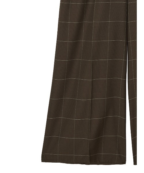 Ameri(アメリ)の「YARN DYED CHECK WIDE STRAIGHT PANTS(その他パンツ・レディース・ブラウン/グレー/ライトグリーン・SMALL/MEDIUM)」の7枚目の写真