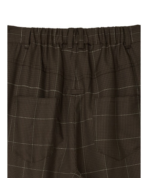 Ameri(アメリ)の「YARN DYED CHECK WIDE STRAIGHT PANTS(その他パンツ・レディース・ブラウン/グレー/ライトグリーン・SMALL/MEDIUM)」の5枚目の写真