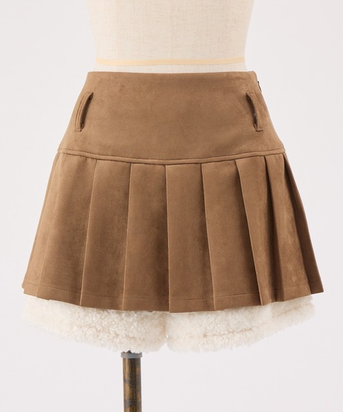 one after another NICE CLAUP(ワンアフターアナザーナイスクラップ)の「【セットアップ可能/ジャケット別売り】プリーツミニスカパン(スカート・レディース・ブラウン/アイボリー/ブラック系その他・SMALL/MEDIUM)」の13枚目の写真