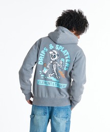 ELEMENT メンズ TIMBER DRIPS ZIP HOOD パーカー 【2026年秋冬モデル】/エレメントバックプリントジップアップフーディー