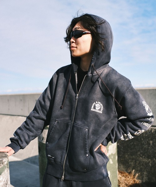 ELEMENT(エレメント)の「ELEMENT メンズ TIMBER DRIPS ZIP HOOD パーカー 【2026年秋冬モデル】/エレメントバックプリントジップアップフーディー(パーカー・メンズ・ネイビー/ブラック系その他/グレー系その他・MEDIUM/X-LARGE/LARGE)」の8枚目の写真