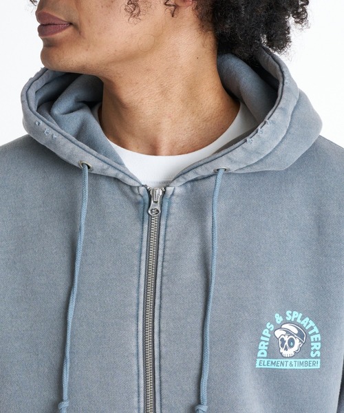 ELEMENT(エレメント)の「ELEMENT メンズ TIMBER DRIPS ZIP HOOD パーカー 【2026年秋冬モデル】/エレメントバックプリントジップアップフーディー(パーカー・メンズ・ネイビー/ブラック系その他/グレー系その他・MEDIUM/X-LARGE/LARGE)」の15枚目の写真