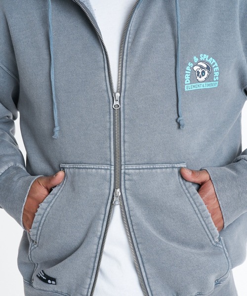 ELEMENT(エレメント)の「ELEMENT メンズ TIMBER DRIPS ZIP HOOD パーカー 【2026年秋冬モデル】/エレメントバックプリントジップアップフーディー(パーカー・メンズ・ネイビー/ブラック系その他/グレー系その他・MEDIUM/X-LARGE/LARGE)」の20枚目の写真