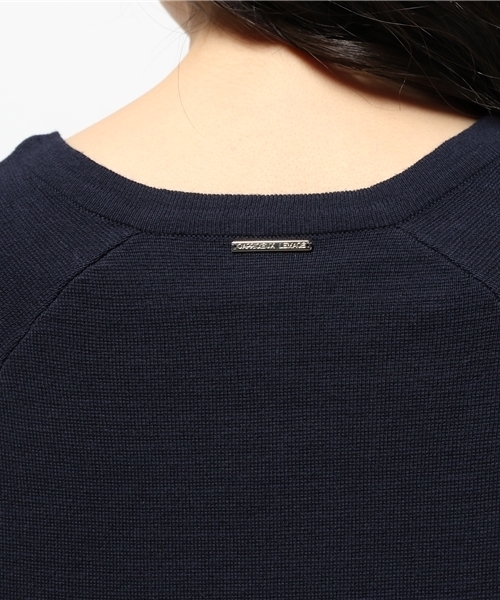 CAPRICIEUX LE'MAGE(カプリシューレマージュ)の「Vネックミラノリブアンクルワンピース(ワンピース・レディース・グレー/ネイビー・FREE)」の7枚目の写真