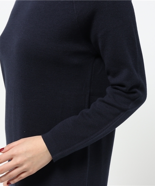 CAPRICIEUX LE'MAGE(カプリシューレマージュ)の「Vネックミラノリブアンクルワンピース(ワンピース・レディース・グレー/ネイビー・FREE)」の8枚目の写真