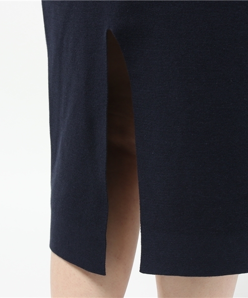 CAPRICIEUX LE'MAGE(カプリシューレマージュ)の「Vネックミラノリブアンクルワンピース(ワンピース・レディース・グレー/ネイビー・FREE)」の9枚目の写真