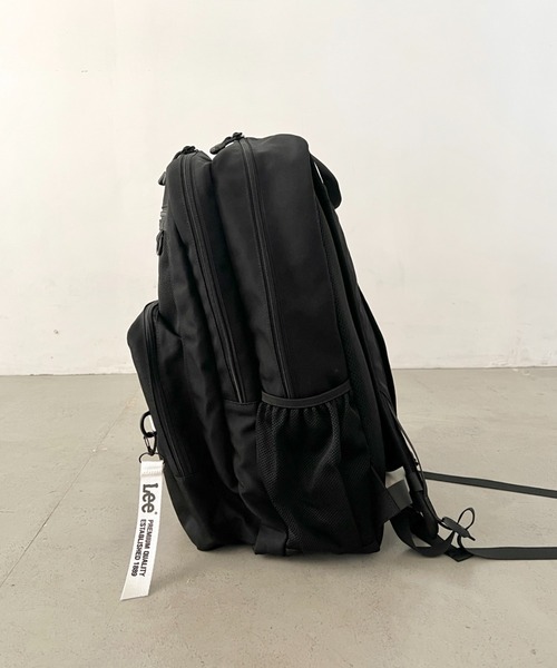 Lee（リー）の「Lee.撥水ポリエステル フロントメッシュリュック.2層式 バックパック（バックパック/リュック・レディース・ブラック×グリーン/ブラック×ブラック/ブラック×ピンク/ブラック×ホワイト/ブラック×パープル・FREE）」の14枚目の写真