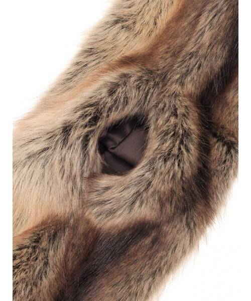 MURUA（ムルーア）の「フェイファーポケットマフラー（マフラー・レディース・ブラウン/グレー・FREE）」の11枚目の写真