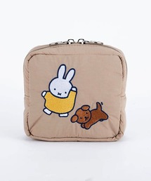 Dick Bruna（ディックブルーナ）の「"11"≪Dick Bruna≫miffy 2ポケット パフ スクエアポーチ（ポーチ）」