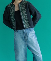 DRIP STUDIO（ドリップスタジオ）の「【WOMEN】LEIN  襟ぐり刺繍裏ボアキルトジャケット（その他アウター）」