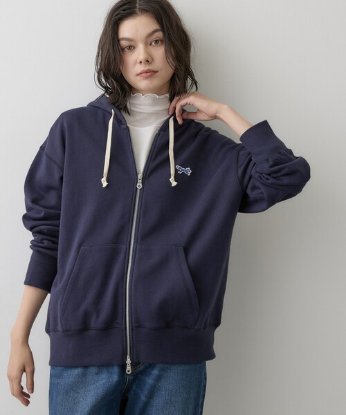 Dessin（デッサン）の「【コラボアイテム】PENNEYS オーガニックコットン 裏毛ZIPパーカ（パーカー・レディース・ネイビー/グレー/カーキ系6/ナチュラル・03/02）」の18枚目の写真