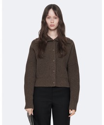 CARON CROPPED MERINO WOOL CARDIGAN | CARON クロップド メリノ ウール カーディガン