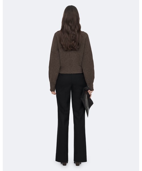 ALLSAINTS(オールセインツ)の「CARON CROPPED MERINO WOOL CARDIGAN | CARON クロップド メリノ ウール カーディガン(カーディガン/ボレロ・レディース・ブラウン系その他・L/M/S/XS)」の4枚目の写真