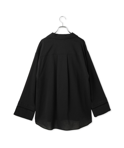ADAM ET ROPE'(アダムエロペ)の「【EMOELLE】ワイドカフスシャツ(シャツ/ブラウス・レディース・ホワイト系その他/ブラック系その他・FREE)」の10枚目の写真