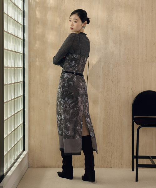 LAULEN(ローレン)の「artistic damask camisole dress /アーティスティックダマスクキャミソールドレス(ワンピース・レディース・ブラウン/グレー・S/M)」の18枚目の写真