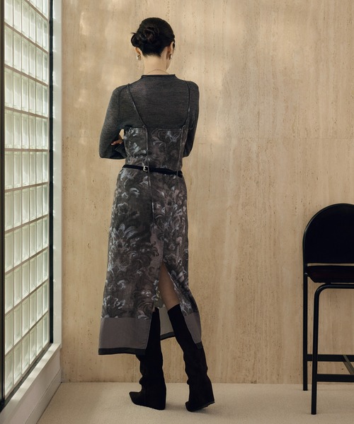 LAULEN(ローレン)の「artistic damask camisole dress /アーティスティックダマスクキャミソールドレス(ワンピース・レディース・ブラウン/グレー・S/M)」の17枚目の写真