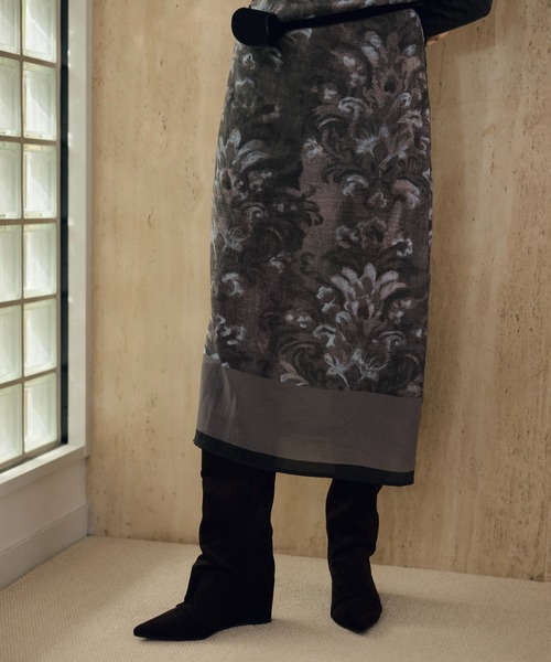 LAULEN(ローレン)の「artistic damask camisole dress /アーティスティックダマスクキャミソールドレス(ワンピース・レディース・ブラウン/グレー・S/M)」の11枚目の写真