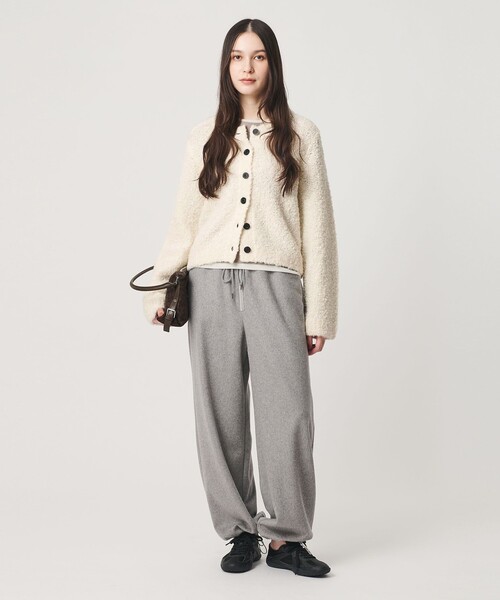 BEAUTY&YOUTH UNITED ARROWS(ビューティーアンドユースユナイテッドアローズ)の「アルパカブレンド ブークレ ニットカーディガン(カーディガン/ボレロ・レディース・ブラック/オフホワイト/オレンジ・FREE)」の11枚目の写真