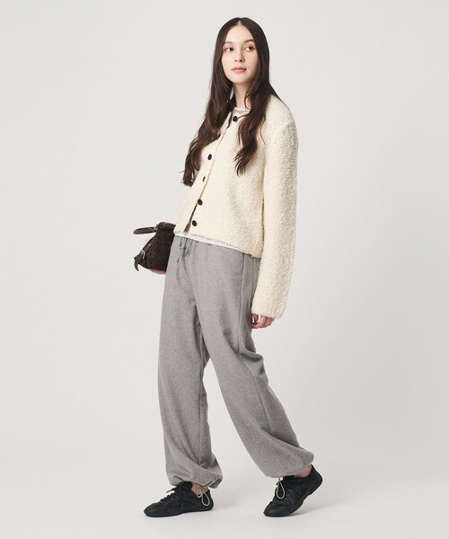 BEAUTY&YOUTH UNITED ARROWS(ビューティーアンドユースユナイテッドアローズ)の「アルパカブレンド ブークレ ニットカーディガン(カーディガン/ボレロ・レディース・ブラック/オフホワイト/オレンジ・FREE)」の12枚目の写真