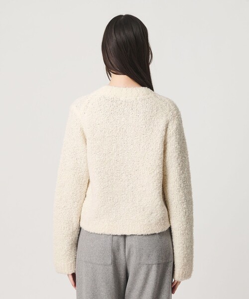 BEAUTY&YOUTH UNITED ARROWS(ビューティーアンドユースユナイテッドアローズ)の「アルパカブレンド ブークレ ニットカーディガン(カーディガン/ボレロ・レディース・ブラック/オフホワイト/オレンジ・FREE)」の15枚目の写真