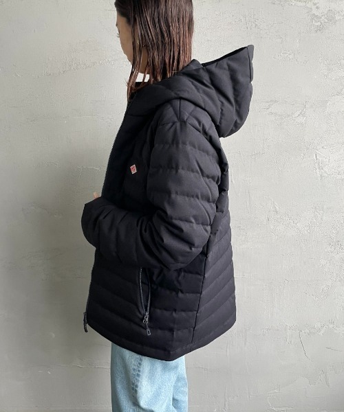 DANTON（ダントン）の「【WEB先行予約】[DANTON/ダントン] ウールライクポリエステル ミドルフードダウンジャケット（ダウンジャケット/コート・レディース・ネイビー/チャコール・S/L/M）」の17枚目の写真