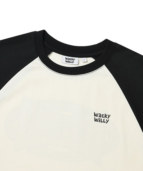 Wacky WiLLy(ワッキーウィリー)の「RAGLAN LONG SLEEVE T-SHIRT(Tシャツ/カットソー・メンズ・ブラック/バーガンディー・SMALL/MEDIUM/LARGE/X-LARGE)」の5枚目の写真