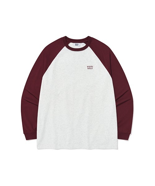 Wacky WiLLy(ワッキーウィリー)の「RAGLAN LONG SLEEVE T-SHIRT(Tシャツ/カットソー・メンズ・ブラック/バーガンディー・SMALL/MEDIUM/LARGE/X-LARGE)」の9枚目の写真