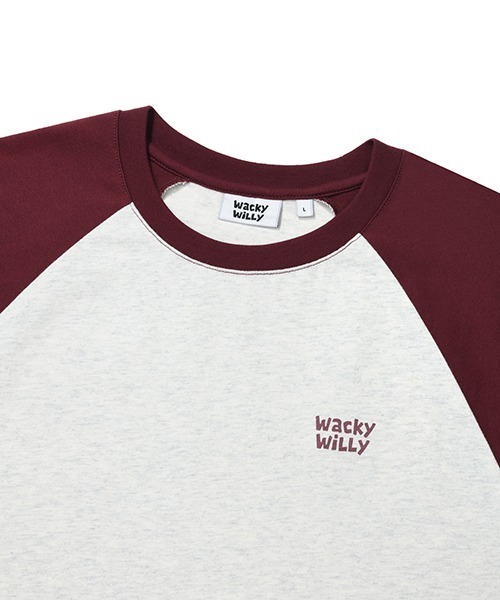Wacky WiLLy(ワッキーウィリー)の「RAGLAN LONG SLEEVE T-SHIRT(Tシャツ/カットソー・メンズ・ブラック/バーガンディー・SMALL/MEDIUM/LARGE/X-LARGE)」の11枚目の写真