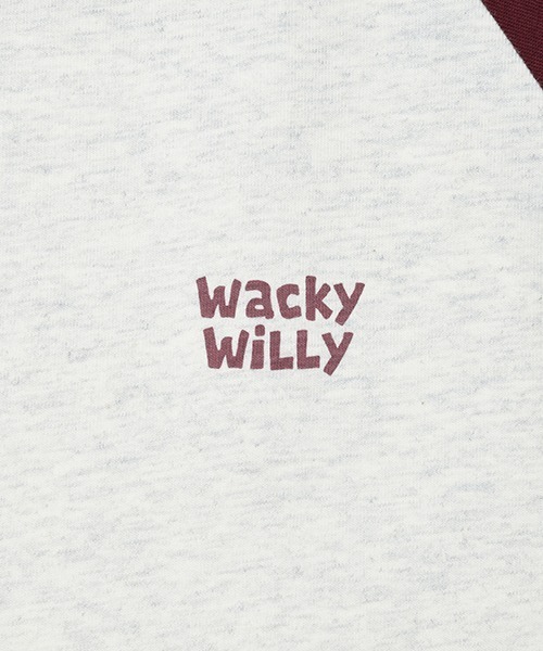 Wacky WiLLy(ワッキーウィリー)の「RAGLAN LONG SLEEVE T-SHIRT(Tシャツ/カットソー・メンズ・ブラック/バーガンディー・SMALL/MEDIUM/LARGE/X-LARGE)」の12枚目の写真