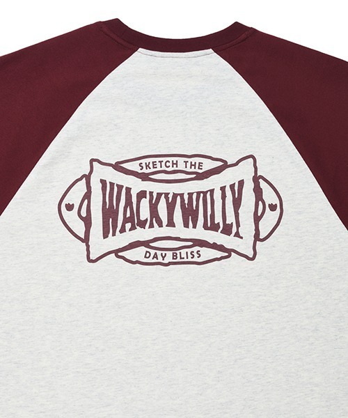 Wacky WiLLy(ワッキーウィリー)の「RAGLAN LONG SLEEVE T-SHIRT(Tシャツ/カットソー・メンズ・ブラック/バーガンディー・SMALL/MEDIUM/LARGE/X-LARGE)」の13枚目の写真