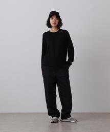YLEVE / WOOL MOHAIR GABA x VISCOSE COTTON SATIN TROUSERS