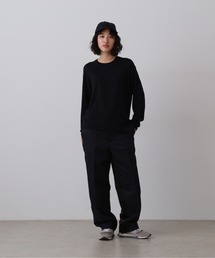 YLEVE / WOOL MOHAIR GABA x VISCOSE COTTON SATIN TROUSERS