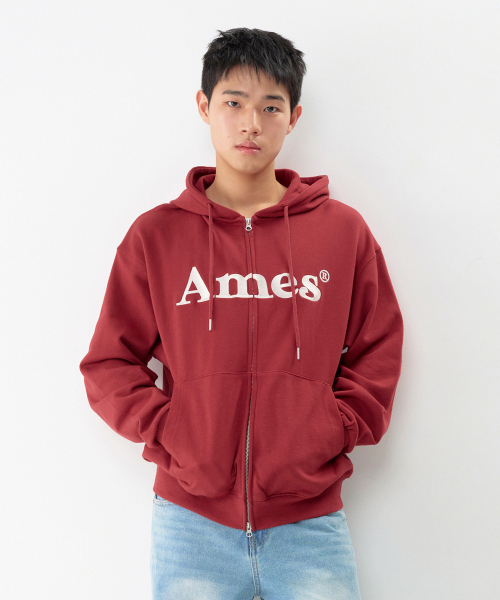 AMESWORLDWIDE(アメスワールドワイド)の「ベーシックロゴ ジップアップフーディ バーガンディ(パーカー・レディース・その他・SMALL/MEDIUM/LARGE)」の13枚目の写真