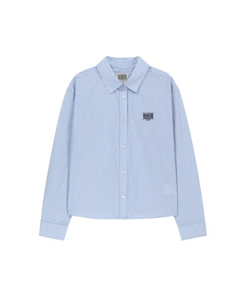 MARITHE + FRANCOIS GIRBAUD（マリテフランソワジルボー）の「W MICRO CLASSIC LOGO COTTON SHIRT（シャツ/ブラウス・レディース・ストライプ/アイボリー・SMALL/MEDIUM）」の14枚目の写真
