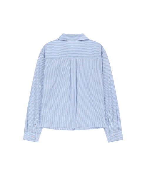MARITHE + FRANCOIS GIRBAUD（マリテフランソワジルボー）の「W MICRO CLASSIC LOGO COTTON SHIRT（シャツ/ブラウス・レディース・ストライプ/アイボリー・SMALL/MEDIUM）」の15枚目の写真