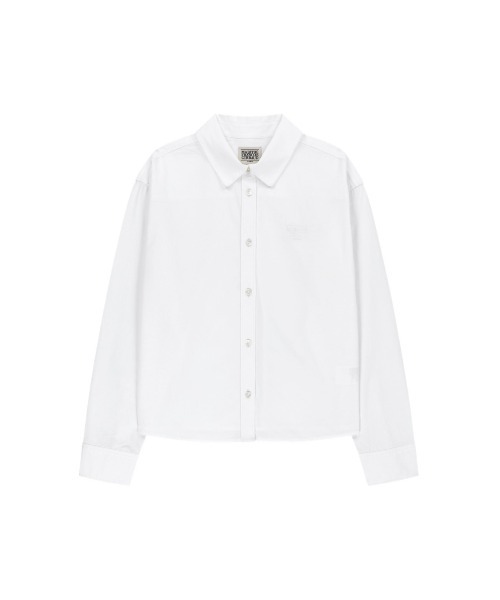 MARITHE + FRANCOIS GIRBAUD（マリテフランソワジルボー）の「W MICRO CLASSIC LOGO COTTON SHIRT（シャツ/ブラウス・レディース・ストライプ/アイボリー・SMALL/MEDIUM）」の3枚目の写真