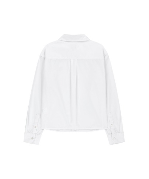 MARITHE + FRANCOIS GIRBAUD（マリテフランソワジルボー）の「W MICRO CLASSIC LOGO COTTON SHIRT（シャツ/ブラウス・レディース・ストライプ/アイボリー・SMALL/MEDIUM）」の4枚目の写真