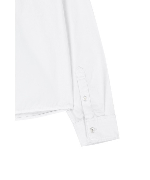 MARITHE + FRANCOIS GIRBAUD（マリテフランソワジルボー）の「W MICRO CLASSIC LOGO COTTON SHIRT（シャツ/ブラウス・レディース・ストライプ/アイボリー・SMALL/MEDIUM）」の5枚目の写真