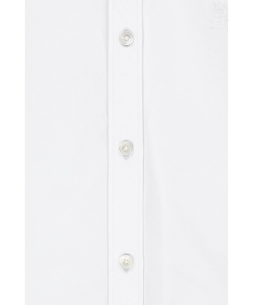 MARITHE + FRANCOIS GIRBAUD（マリテフランソワジルボー）の「W MICRO CLASSIC LOGO COTTON SHIRT（シャツ/ブラウス・レディース・ストライプ/アイボリー・SMALL/MEDIUM）」の6枚目の写真