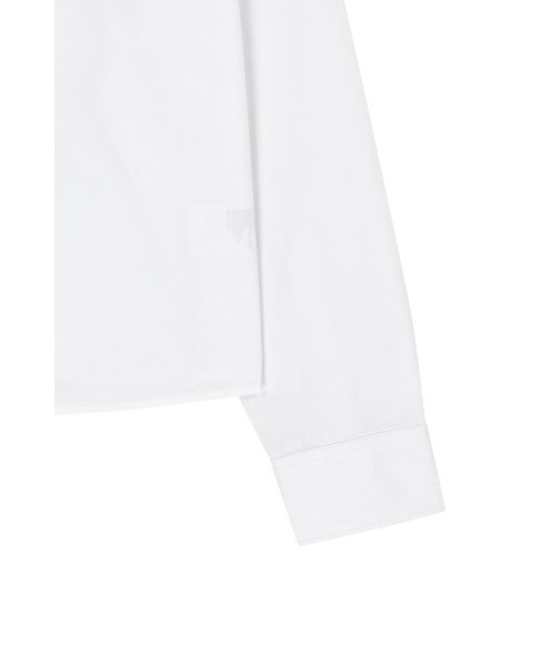 MARITHE + FRANCOIS GIRBAUD（マリテフランソワジルボー）の「W MICRO CLASSIC LOGO COTTON SHIRT（シャツ/ブラウス・レディース・ストライプ/アイボリー・SMALL/MEDIUM）」の8枚目の写真