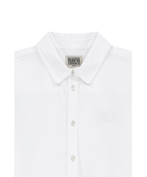 MARITHE + FRANCOIS GIRBAUD（マリテフランソワジルボー）の「W MICRO CLASSIC LOGO COTTON SHIRT（シャツ/ブラウス・レディース・ストライプ/アイボリー・SMALL/MEDIUM）」の9枚目の写真