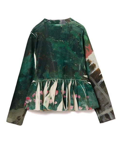 NON TOKYO(ノントーキョー)の「DIRECT PRINT RIB GATHER CARDIGAN(カーディガン/ボレロ・レディース・マルチ/グリーン・FREE)」の13枚目の写真