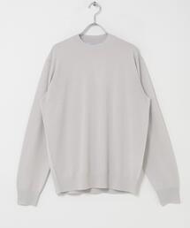 LIFE STYLE TAILOR マシンウォッシャブルハイゲージクルーニット