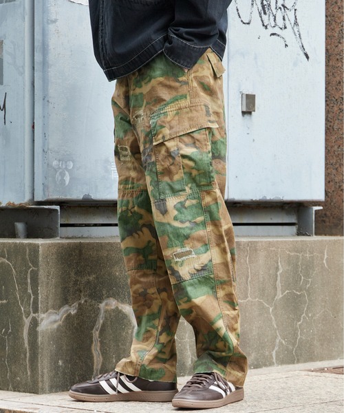 Liberaiders(リベレイダース)の「Liberaiders/リベレイダース DAMAGED BDU PANTS ダメージ加工 カーゴパンツ 迷彩柄 カモフラージュ柄 ミリタリー 2026秋冬 秋服 冬服(カーゴパンツ・メンズ・チャコール/グリーン系その他・S/M/L)」の6枚目の写真