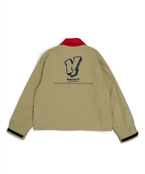 NON TOKYO（ノントーキョー）の「NON TOKYO/ノントーキョー/BI COLOR TECH BLOUSONバイカラーテックブルゾン（ブルゾン・レディース・グリーン/ベージュ/ネイビー・2/1）」の7枚目の写真