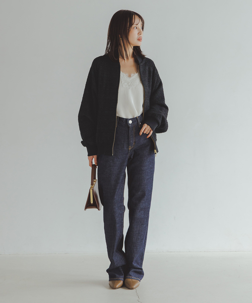 Couture d'adam（クチュールドアダム）の「COUTURE D'ADAM/クチュールドアダム Italian Tweed Tunkers（その他アウター・レディース・ブラック・38）」の6枚目の写真
