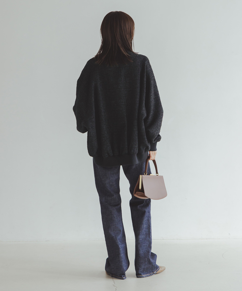 Couture d'adam（クチュールドアダム）の「COUTURE D'ADAM/クチュールドアダム Italian Tweed Tunkers（その他アウター・レディース・ブラック・38）」の5枚目の写真