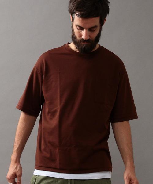 BEAUTY&YOUTH UNITED ARROWS(ビューティーアンドユースユナイテッドアローズ)の「BY ポンチ フォルム ショートスリーブ Tシャツ◆(Tシャツ/カットソー・メンズ・ベージュ/グレー/ネイビー/オリーブ/ブラウン/ダークブラウン/ロイヤルブルー・X-LARGE/LARGE/MEDIUM/SMALL)」の2枚目の写真