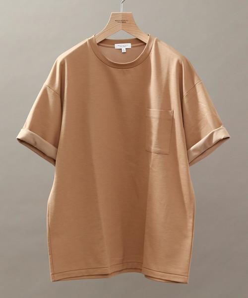 BEAUTY&YOUTH UNITED ARROWS(ビューティーアンドユースユナイテッドアローズ)の「BY ポンチ フォルム ショートスリーブ Tシャツ◆(Tシャツ/カットソー・メンズ・ベージュ/グレー/ネイビー/オリーブ/ブラウン/ダークブラウン/ロイヤルブルー・X-LARGE/LARGE/MEDIUM/SMALL)」の4枚目の写真