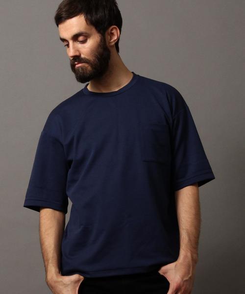 BEAUTY&YOUTH UNITED ARROWS(ビューティーアンドユースユナイテッドアローズ)の「BY ポンチ フォルム ショートスリーブ Tシャツ◆(Tシャツ/カットソー・メンズ・ベージュ/グレー/ネイビー/オリーブ/ブラウン/ダークブラウン/ロイヤルブルー・X-LARGE/LARGE/MEDIUM/SMALL)」の7枚目の写真